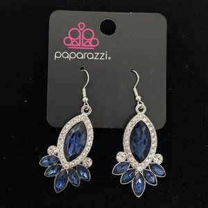 Paparazzi Fashion Jewelry Prismatic Parade Blue Hook Earrings